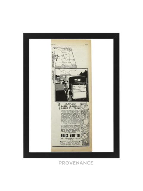 Louis Vuitton Antique Vintage Newsprint Ad - MALLE-AUTO