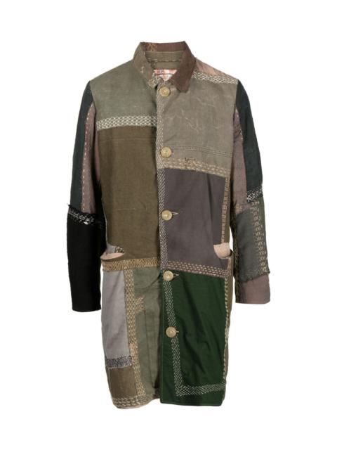 By Walid CEDRIC COTTON SINGLE-BREASTED COAT