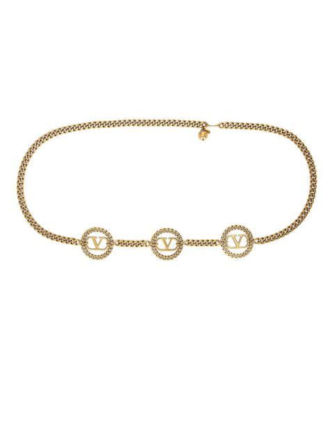 Valentino V Logo Signature Chain Belt