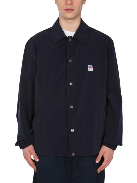 BOSS Boss Men Relaxed Fit Jacket With Boss X Russell Athletic Logo