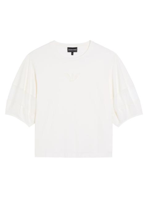 EMPORIO ARMANI Emporio Armani Panelled Logo Cotton T-shirt