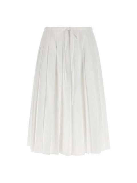 Prada PRADA Pighe White Skirt New & Authentic (Women's size:IT 38;