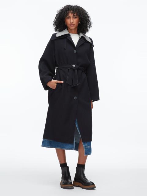3.1 Phillip Lim Double Face Wool Belted Coat