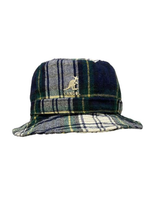 Other Designers Vintage 80s Kangol Wool Checkered Bucket Hat