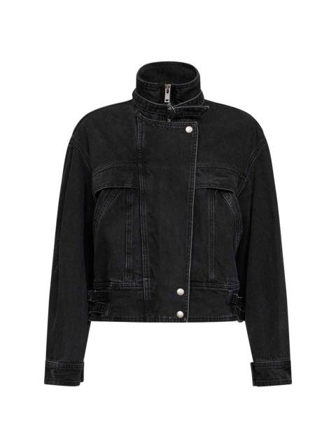 Isabel Marant Étoile Marant Etoile Women Black Faded Denim Joseline Jacket