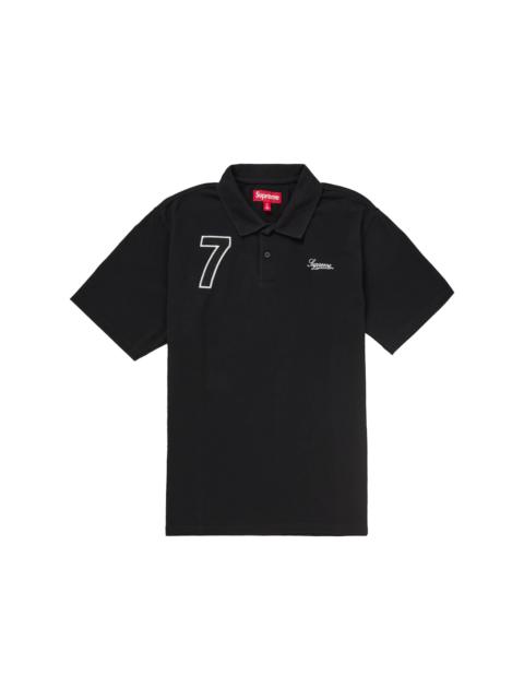 Supreme Supreme Cursive Polo Black