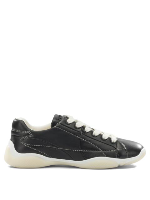 Prada Prada Leather Sneakers Black Women