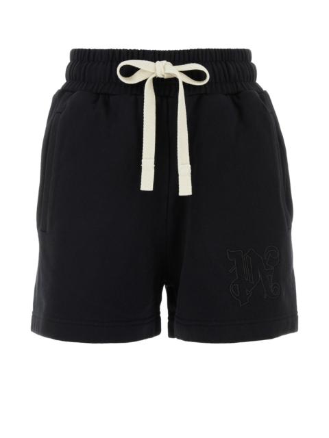 Palm Angels Black cotton shorts
