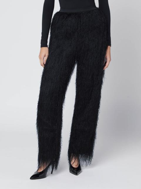Loulou de Saison Black Reed fringed trousers