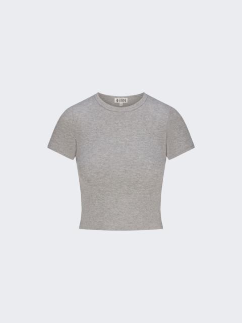 ÉTERNE Short Sleeve Baby Tee Heather Grey