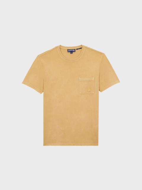 Vilebrequin Men Solid Organic cotton T-shirt Natural Colors