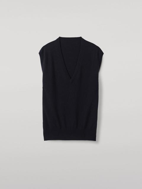 Johnstons of Elgin Tilda Dark Navy Cashmere Tank