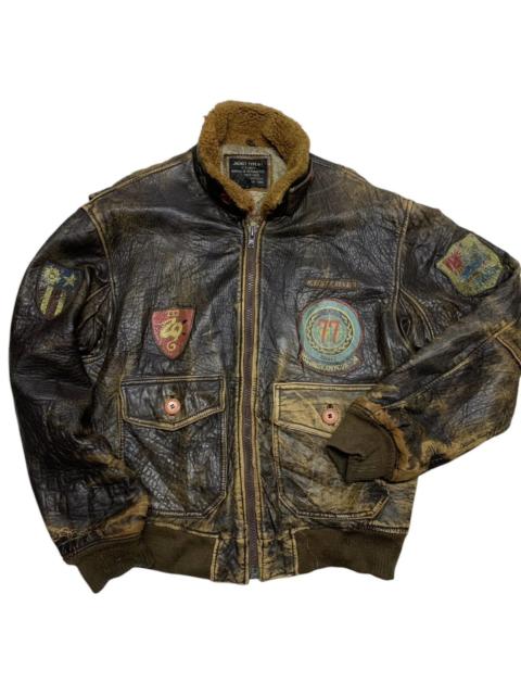 Other Designers AVIREX G-1 LEATHER BOMBER FLIGHT JACKET