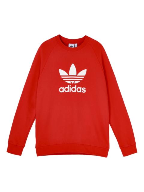 adidas adidas originals Trefoil Crew Pullover Sports Red FM3781