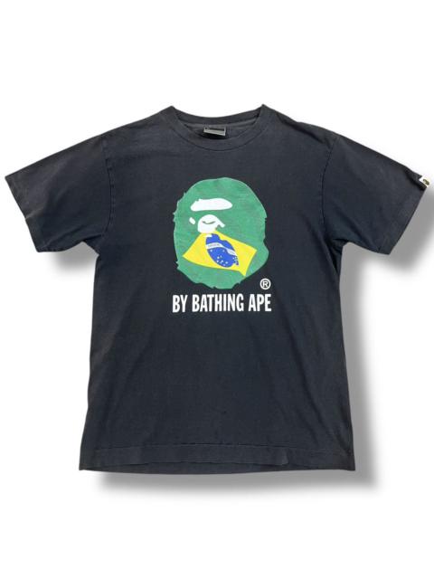 A BATHING APE® Big Logo Vintage Distressed BAPE Brazil Bathing Ape TShirt
