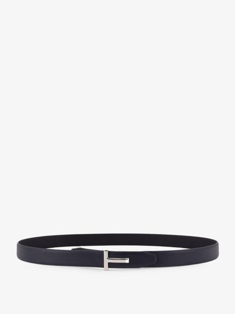 TOM FORD Tom Ford Hammered Leather Belt Blue