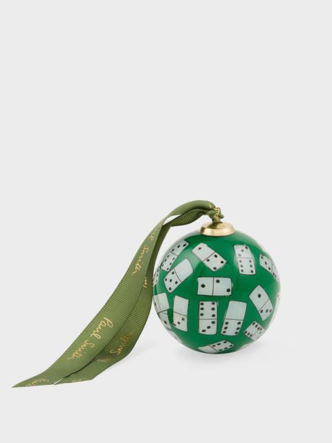 Paul Smith Hand-Painted 'Dominos' Glass Bauble