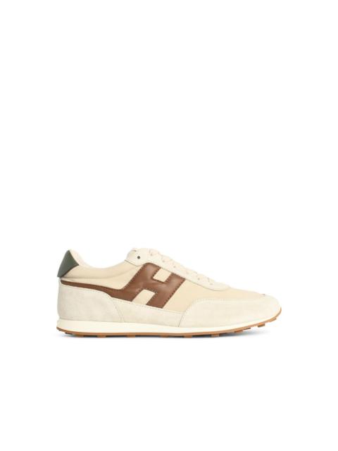 HOGAN Hogan 'HOGAN Athletic' White Brown Green Suede Sneakers