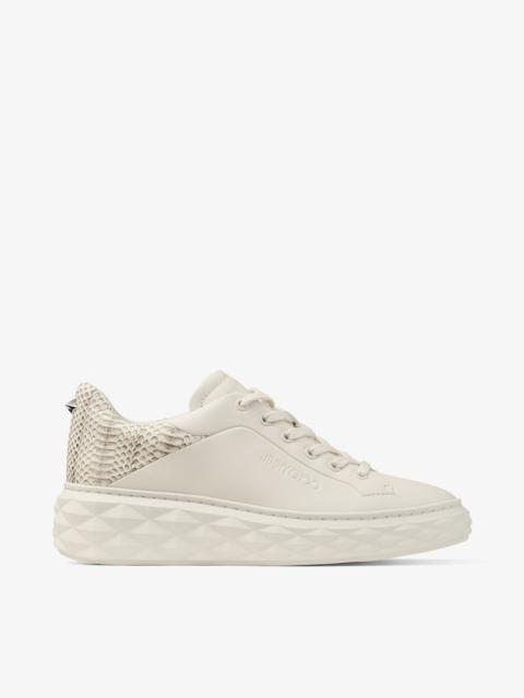 JIMMY CHOO Diamond Maxi F II
Latte & Roccia Snake Print Nappa Leather Trainers