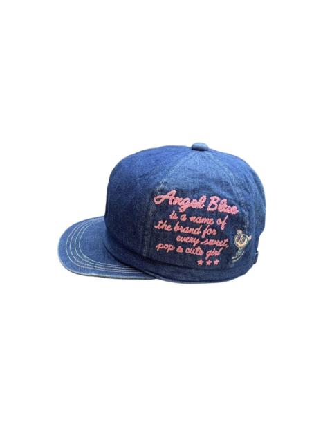Other Designers Vintage Angel Blue Denim Cadet Cap Hat