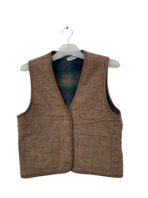 Other Designers Vintage - Vintage Reversible L.L Bean Shadow Plaid Vest