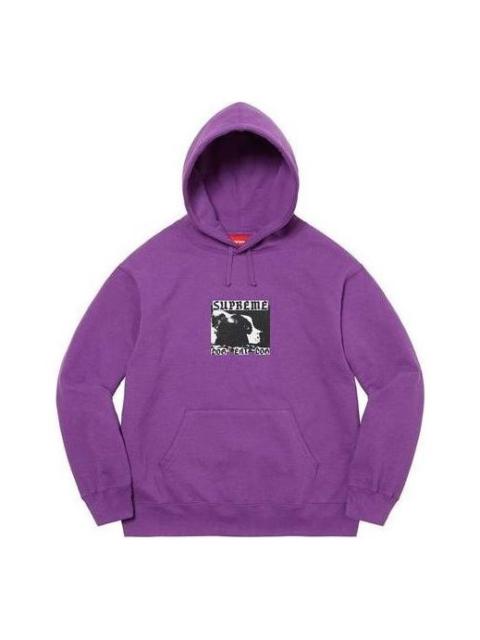 Supreme Dog Eat Dog Hooded Sweatshirt 'Purple Black White' SUP-SS22-186