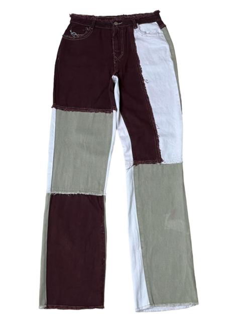 Other Designers Japanese Brand - JAPANESE CULTURE “SHEIN” WOMEN PATCHWORK DISTRESSED PANT