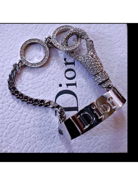 Vintage CHRISTIAN DIOR x JOHN GALLIANO Crystal Chain Link Bracelet AW 2000 RARE