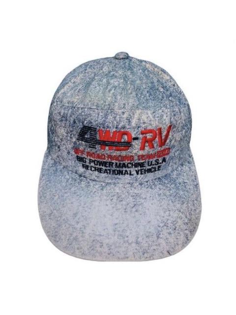 Other Designers Gear for Sports - vintage 4WD RV offroad racing team acid wash denim hat cap