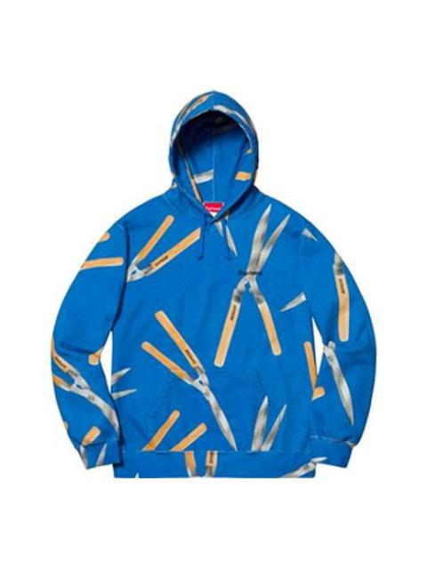 Supreme SS19 Shears Hooded Sweatshirt Royal SUP-SS19-159