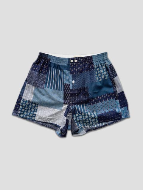 ANONYMOUSISM BANDANA PATCHWORK BOXER - BLUE