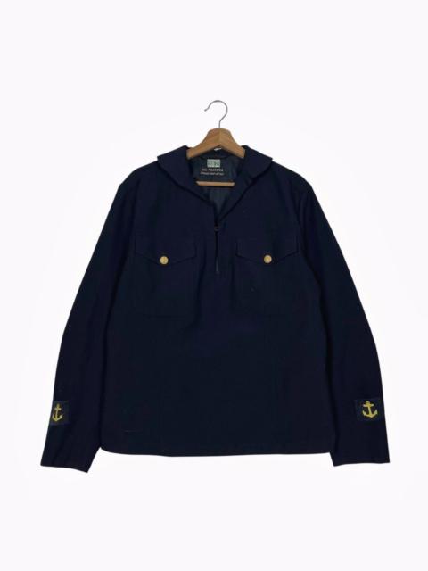 Other Designers Vintage 70s Swedish Navy Sailor Pullover