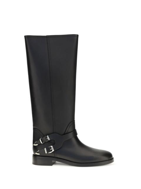 PINKO Pinko Leather Boots with Buckle Black Women