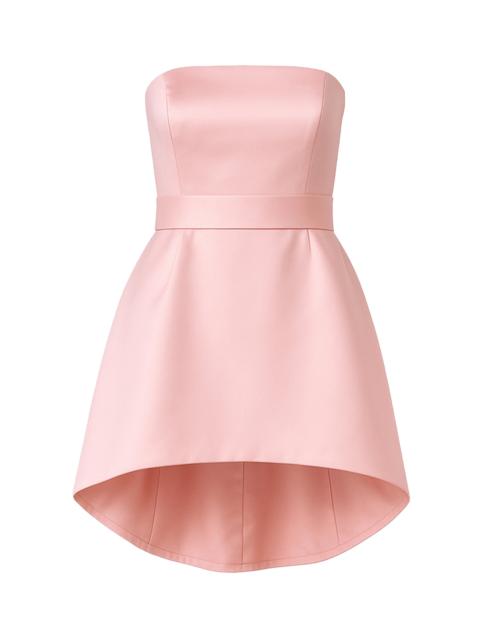THE NEW ARRIVALS ILKYAZ OZEL Lee Strapless Satin Top pink