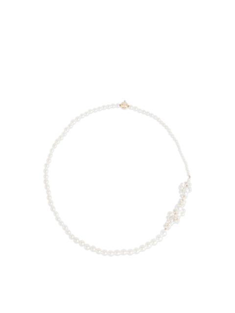 SOPHIE BILLE BRAHE Peggy Fontaine Pearl Cluster Necklace White