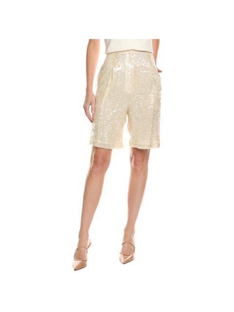 LAPOINTE LAPOINTE Sequin High-Waist Short
