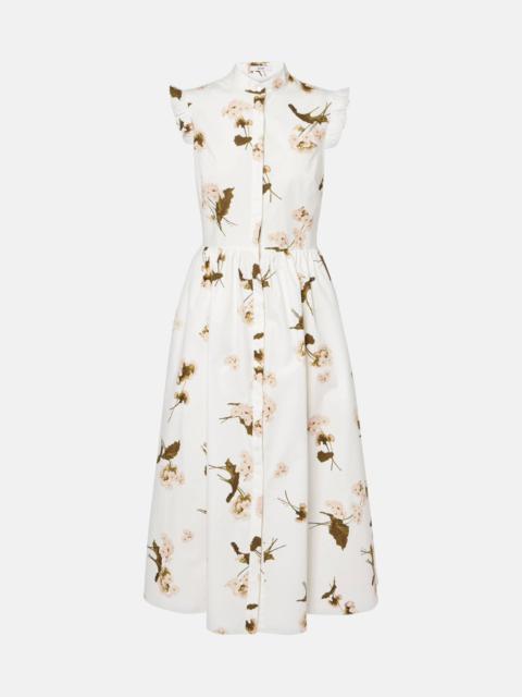 Erdem Floral cotton poplin midi dress