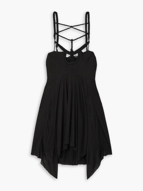 Isabel Marant Diana macramé-trimmed jersey mini dress