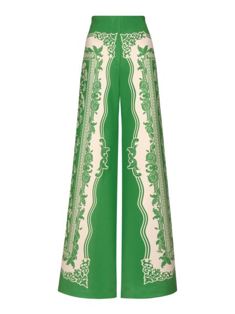 ANDRES OTALORA Palmirana Printed Pants green