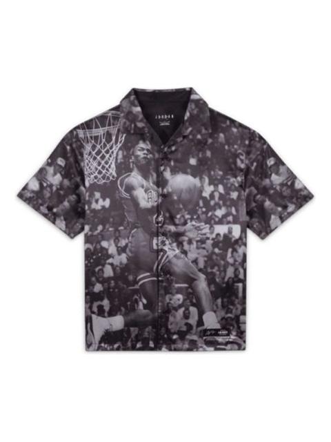 Jordan Men's Jordan x A Ma Manire Crossover Full Print Character Alphabet Printing Short Sleeve Asia Editio