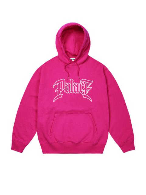 PALACE LE SCRIPT HOOD HEAVY PINK