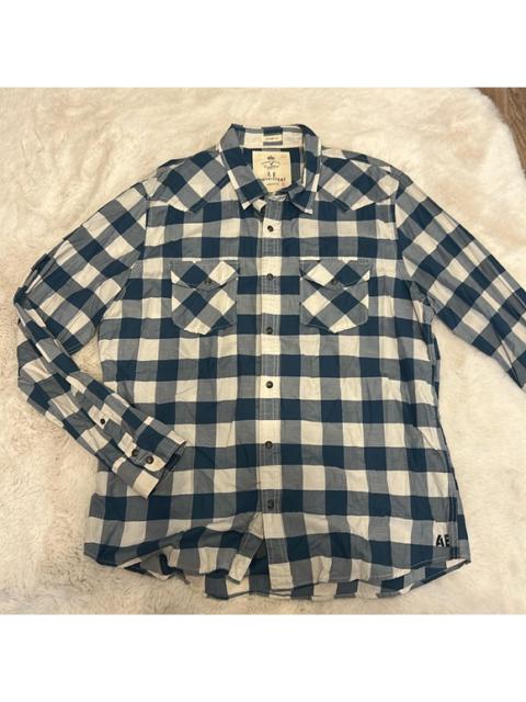 Other Designers American Eagle Outfitters - AEO Vintage Fit Plaid Shirt