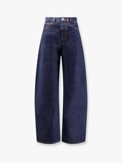 Alaïa Alaia Round Blue Denim Jeans