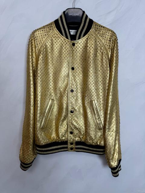 SAINT LAURENT Saint Laurent FW16 Gold Baseball Jacket