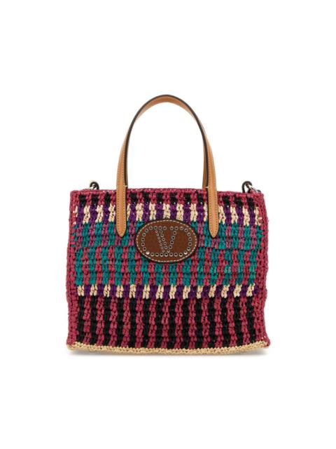 Valentino Valentino Garavani Multicolor Crochet Vlogo Handbag