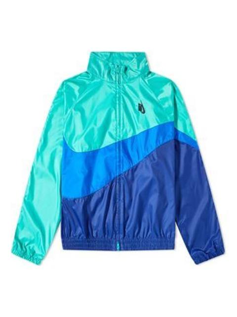 Nike Lab Heritage Jacket Kinetic Green Cobalt Blue AA1569-348