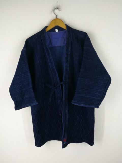 Other Designers Kiriko Made - Blue Indigo Noragi Kendo Samurai Kimono Jackets