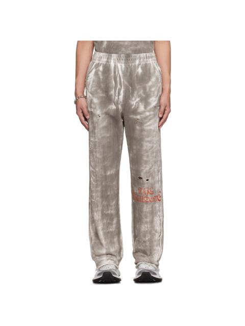 We11done Gray Muddy Sweatpants