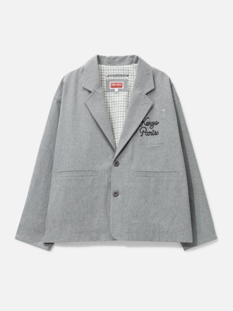 KENZO 'KENZO PARIS CHAINSTITCH' EMBROIDERED WORKWEAR JACKET