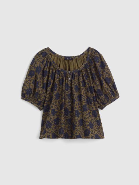 Madewell Puff-Sleeve A-Line Top
